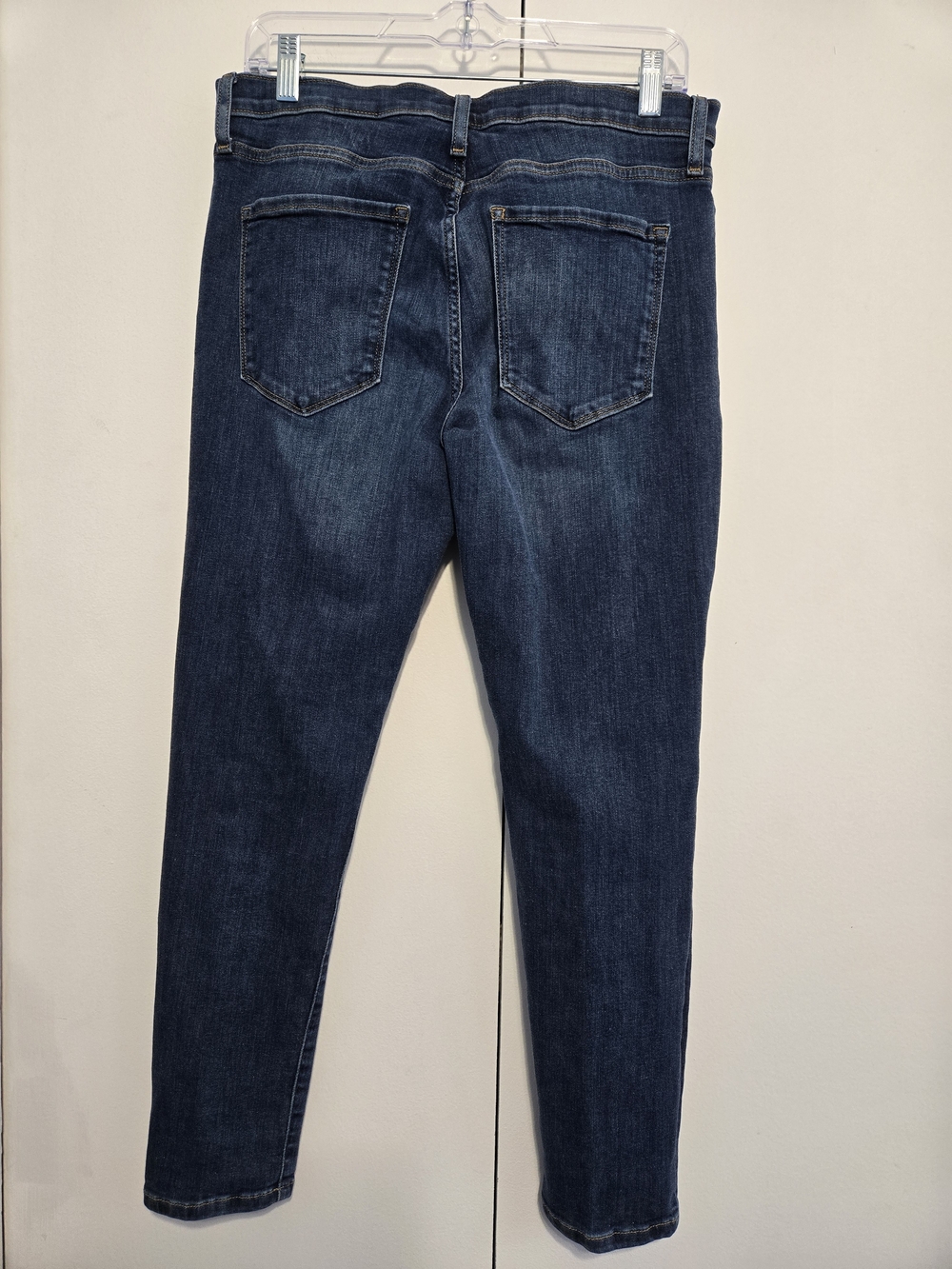 Banana Republic Mid Rise Skinny Jeans Dark Wash Stretch Size 29 - Picture 6 of 7